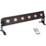 LED josla EUROLITE AKKU Bar-6 Entry QCL RGBW, 6x4W gaismas diodes, darbināms ar baterijām pārnēsājams apgaismojums