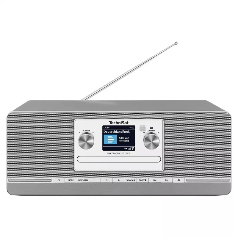 TechniSat DIGITRADIO 372 CD IR interneta analogā un digitālā antracīta, sudraba