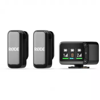 Bezvadu lavaliera mikrofonu komplekts Rode Wireless Micro Camera Kit ar bezvadu raidītāju un uztvērēju
