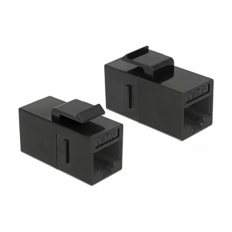 Keystone modulis DeLOCK 86629 Plakans Melns RJ-45