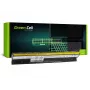 Baterija zaļa Cell LE46 priekš Lenovo IdeaPad Z710 — Li-Ion 14.8V 2200mAh 4-elementu, melna