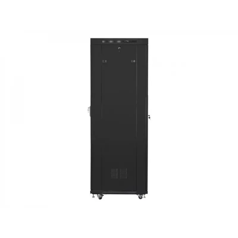 Rack cabinet LANBERG FF01-6842-23BL 42U freestanding, 2127.5×600×800 mm, IP20, key lock, castor wheels