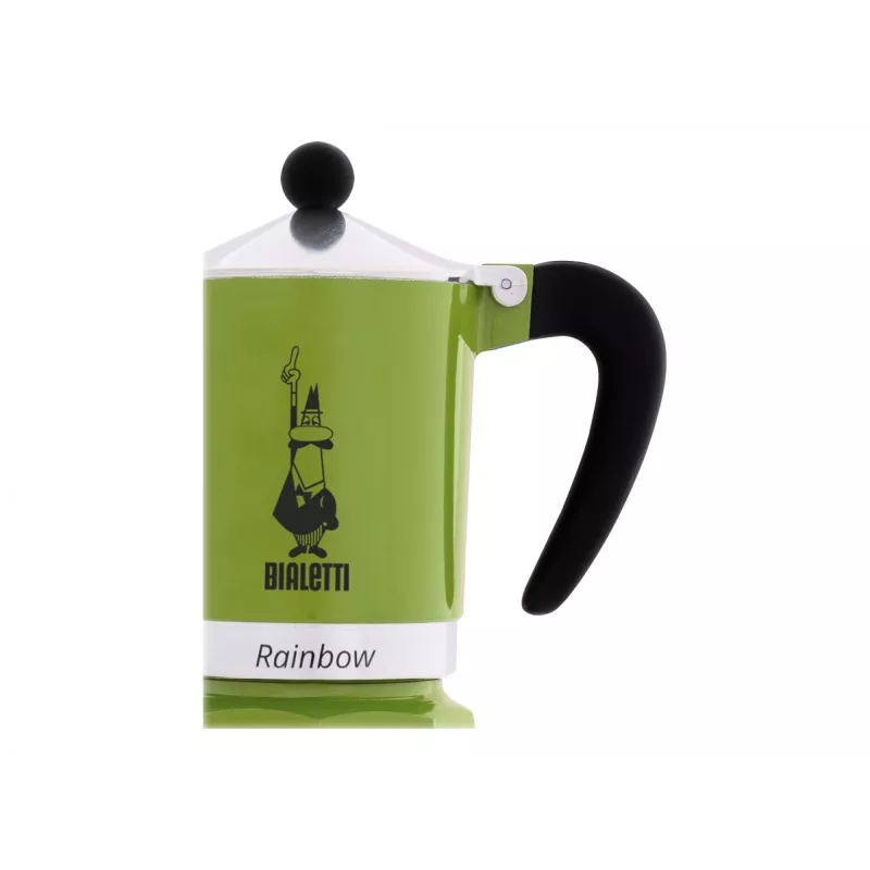 Bialetti Rainbow Moka katliņš Melns, Zaļš
