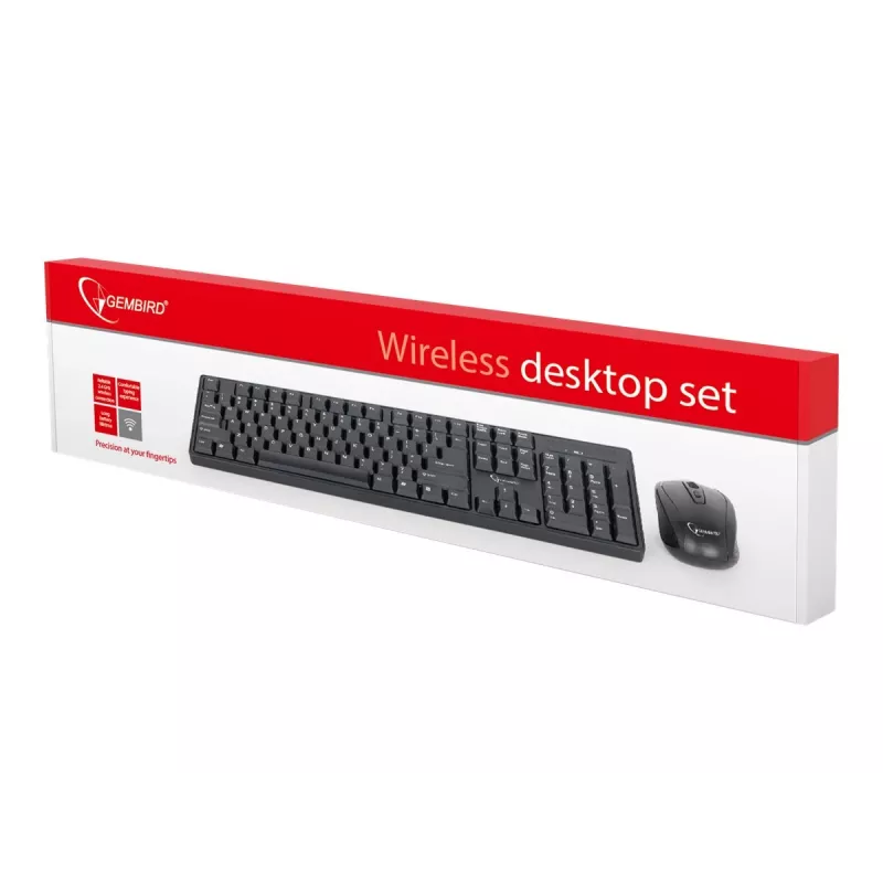 Tastatūras un peles komplekts melns/bezvadu
