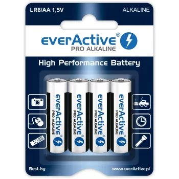 everActive vienreizējās lietošanas sārma baterija AA 1.5 V LR64BLPA iepakojumā pa 4 gab.