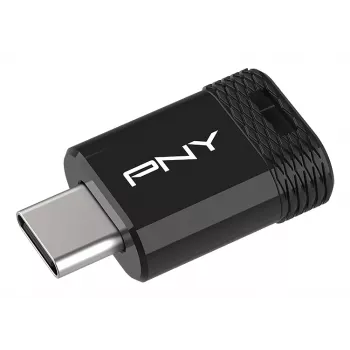 USB zibatmiņa PNY Elite-X 256 GB USB Type-C 3.2 Gen 1 (Lasīšanas ātrums 200 MB/s, Rakstīšanas ātrums 100 MB/s) Melna