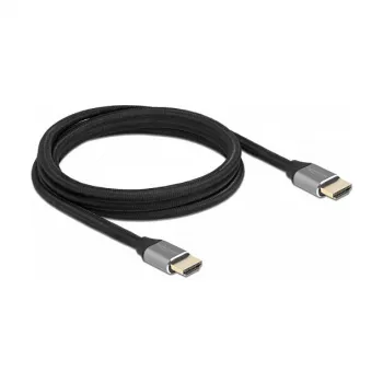 DELOCK īpaši ātrdarbīgs HDMI kabelis 48 Gbps 8K 60Hz pelēks 2m sertificēts