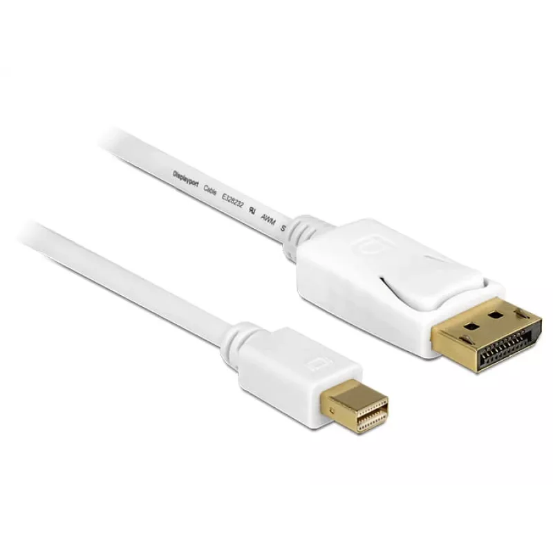 DisplayPort kabelis DeLOCK 83484 Mini DisplayPort 5 m Balts