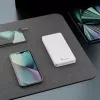 Ārējais akumulators Extralink EPB-078W 10000 mAh Balts, USB-C, 10 W izeja, uzlādē līdz 2 ierīcēm
