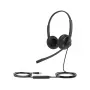 Yealink UH34 SE Lite Dual Teams austiņas ar vadu, galvas lentes tipa, birojam/zvanu centram, USB Type-C, melnas