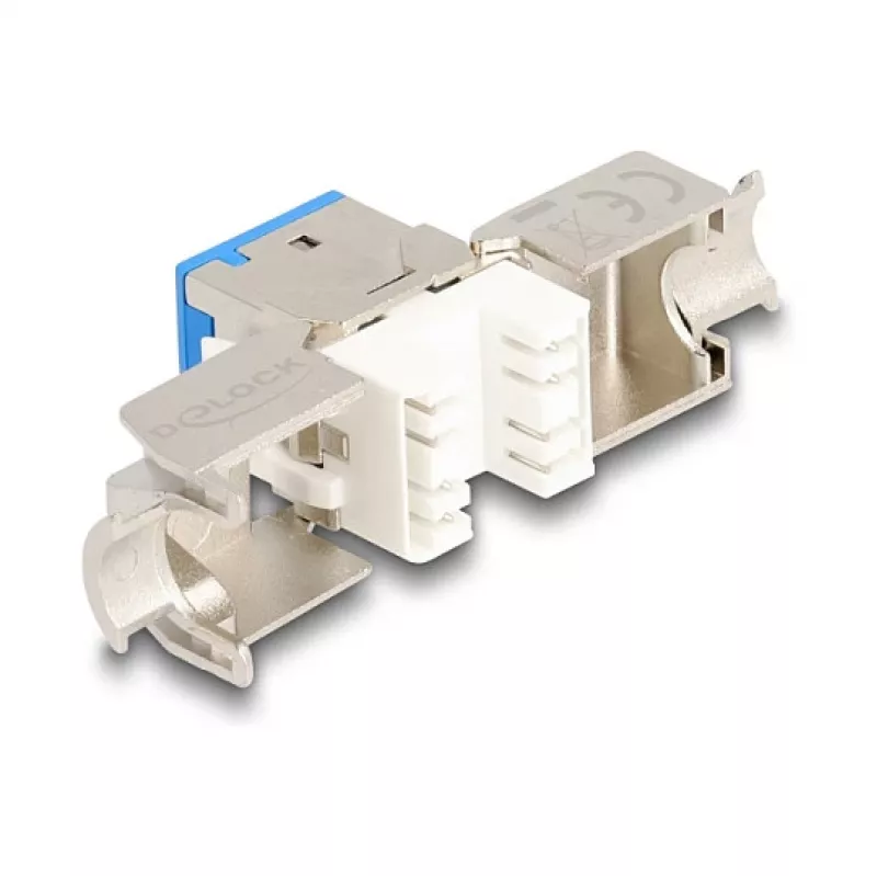 DeLOCK keystone modulis 88113 Plakans RJ-45 Zils 10 gab.