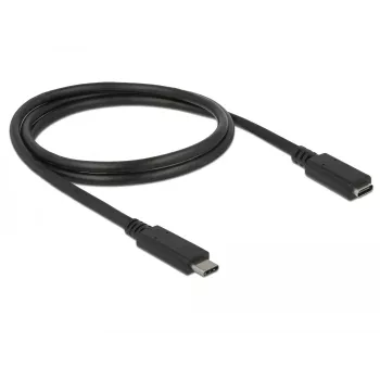 USB kabelis DeLOCK 85533 USB 3.2 Gen 1 1m USB C melns