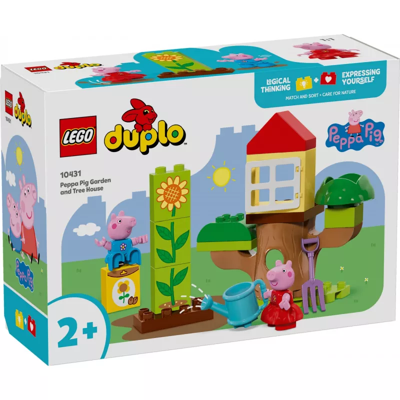 Lego 10431 Duplo Peppa Pig Dārza un Koka mājas rotaļu komplekts