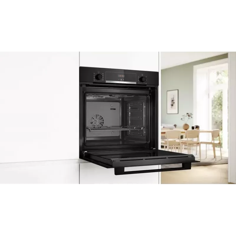 BOSCH HBA514BB3 cepeškrāsns + BOSCH HEZ538000 vienlīmeņa teleskopiskās sliedes