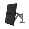 Ergotron LX Pro - Montāžas komplekts (divu roku) - 2 LCD displejiem - perforētas plāksnes montāža - Alumīnijs - Tumši pelēks - Ekrāna izmērs: līdz 61 cm (līdz 24 collām)