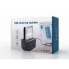 Gembird HD32-U2S-5 dokstacija 2,5 un 3,5 collu cietajiem diskiem USB 2.0 Type-A Melna