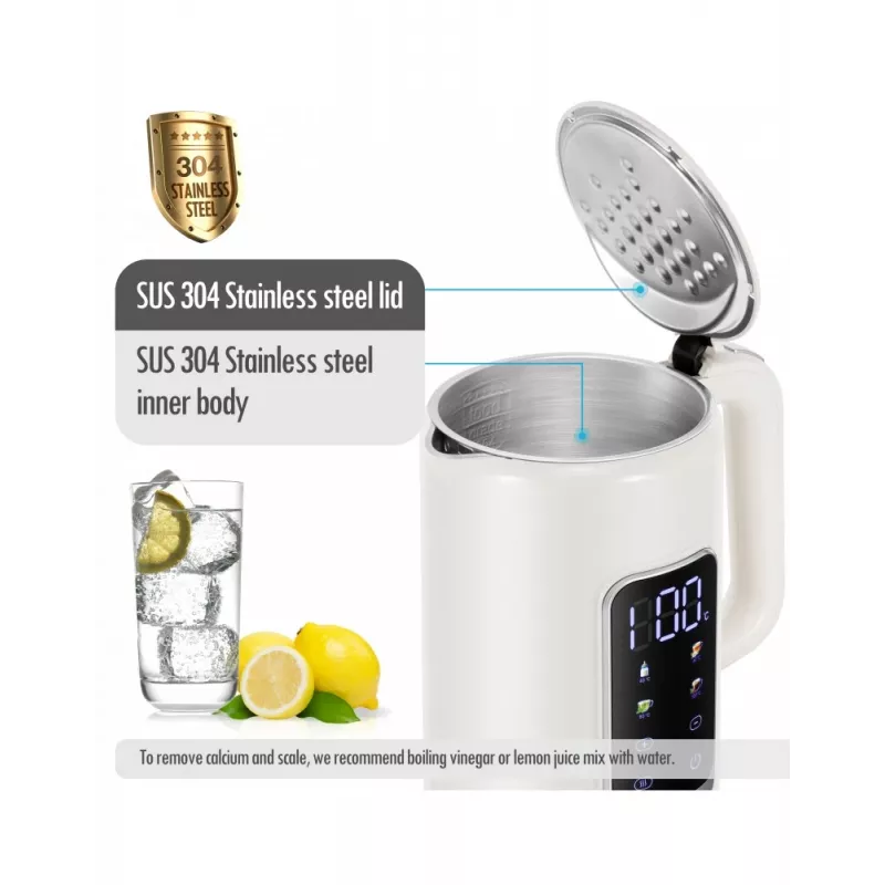 Elektriskā tējkanna Forme FKG-8217, bezvada, nerūsējošais tērauds, 1,7 L ietilpība