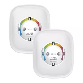 Gosund WiFi viedā kontaktligzda SP1-HE divu komplekts, HomeKit saderīga, 16 A, 2 gab.
