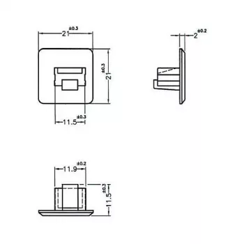 RJ-45 ligzdas drošības vāciņš DeLOCK 64019