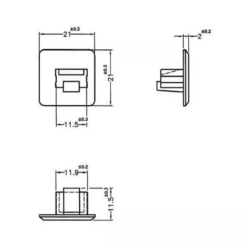 RJ-45 ligzdas drošības vāciņš DeLOCK 64019