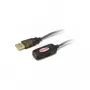 USB 2.0 pagarinātāja kabelis Unitek Y-250, 5 m, melns, vīriešu-sieviešu