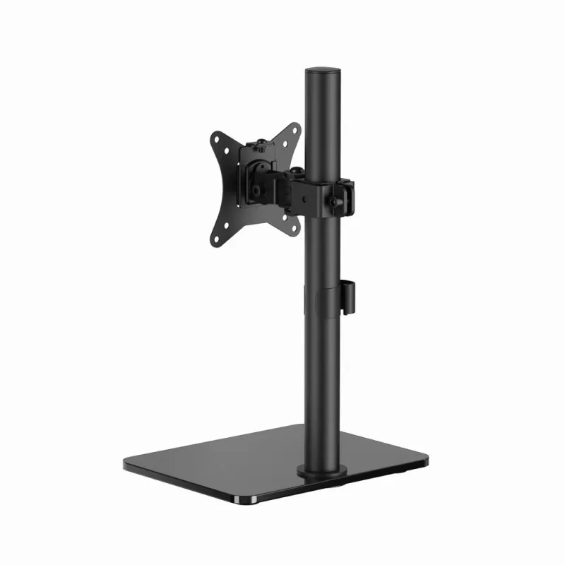 Monitora galda statīvs GEMBIRD MS-D1ST-03, pilnībā kustīgs 17–32 collu ekrāniem, tērauds, melns, VESA 75x75–100x100, 9 kg