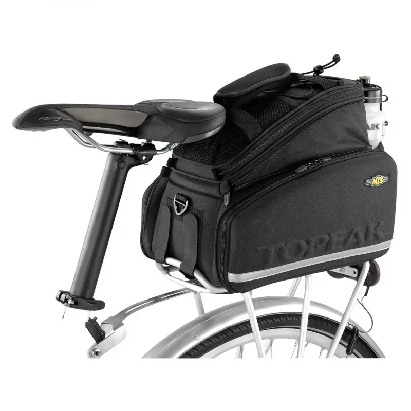 Seglu soma TOPEAK MTS TrunkBag DXP — aizmugurējā bagāžnieka stiprinājuma glabātuve, paplašināma, saderīga ar sānu somām