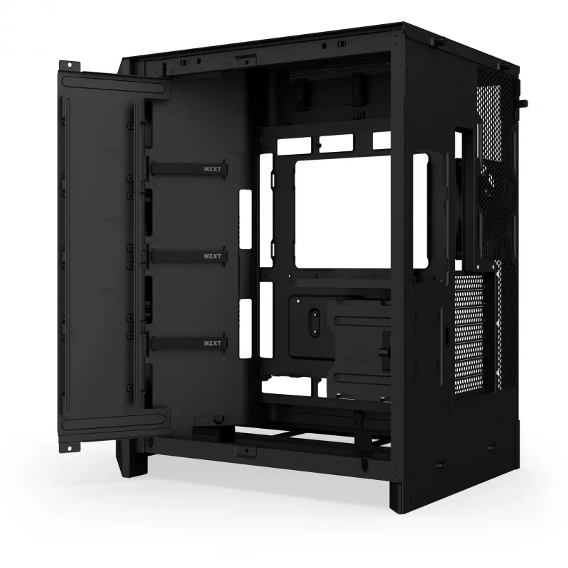NZXT H9 Air Flow (2025) Lielais divkameru vidējais tornis - Melns