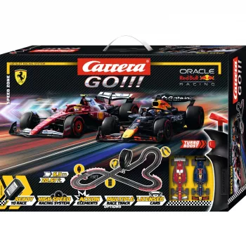 Slot car sacīkšu trase CARRERA GO!!! Speed Zone komplekts — modulārs elektriskais skrejceļš