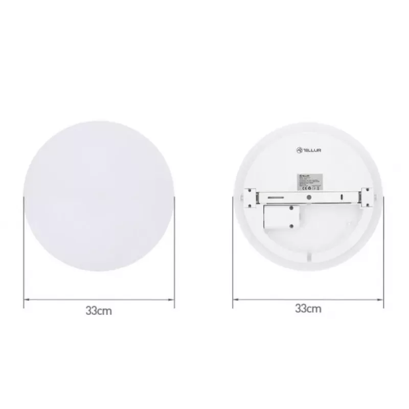 Griestu lampa Tellur Tellur WiFi LED 24W Round — viedā LED griestu lampa, 24W, Wi‑Fi vadība, apaļa