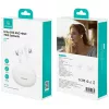 Bluetooth austiņas Usams TWS E02 ANC+ENC baltas