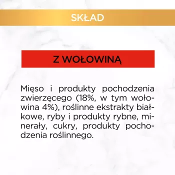 PURINA Gourmet Gold Succulent Delights liellopu gaļas konservēta kaķu barība - 85 g