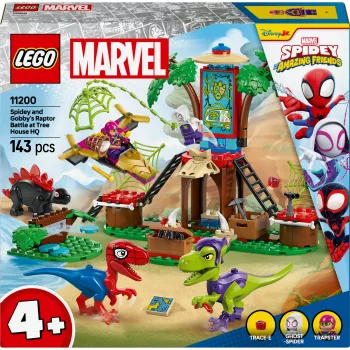 LEGO MARVEL 11200 Spideja un Gobija raptoru cīņa koka mājas štābā