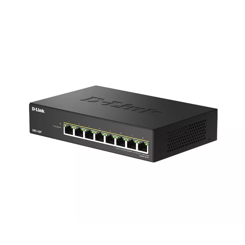 Nepārvaldāms komutators D-Link DMS-108P/E 8 portu 2,5 G PoE++ 40 Gbit/s