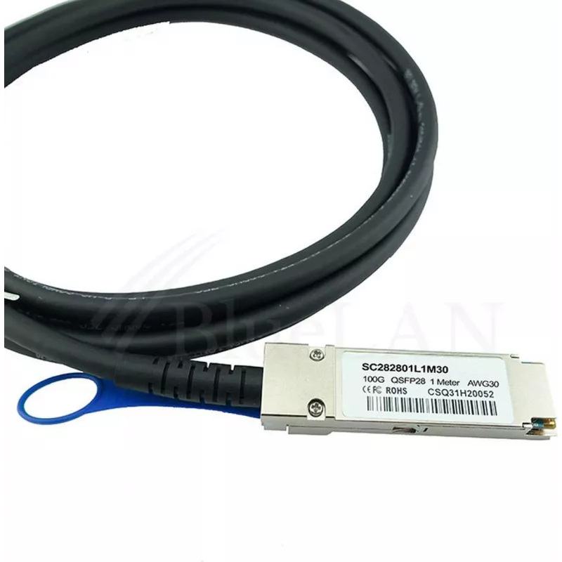CBO DAC kabelis BlueLAN QSFP28 SC282801L1M30 1M – tiešā savienojuma vara kabelis, QSFP28, 1 m