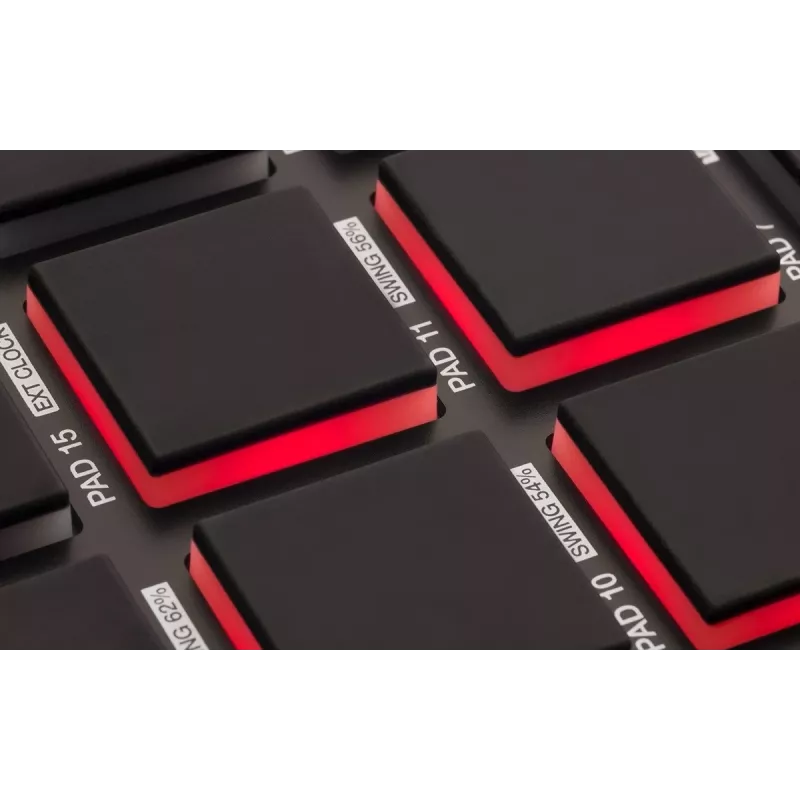 Audio mikseris Akai MPD218 melns 16 spilventiņu USB MIDI kontrolieris
