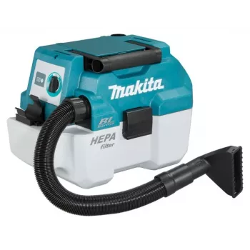 Makita DVC750LZX1 putekļu sūcējs Zils, Balts 7,5 l 55 W