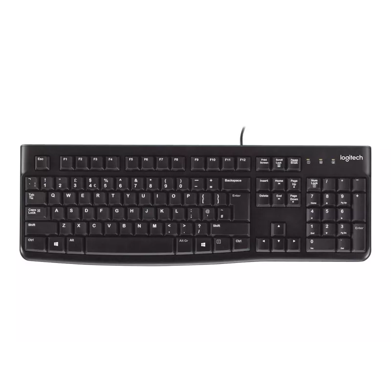 K120 vadu tastatūra, vadu, USB, QWERTZ, melna