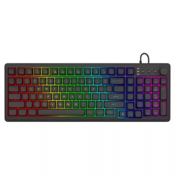 Savio Galaxis Gaming USB tastatūra QWERTY US English Melna