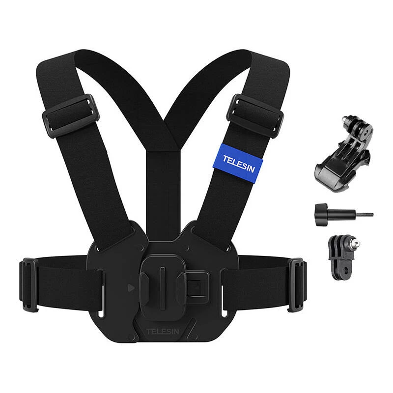 Krūšu stiprinājuma siksna Telesin GP-UCS-001 regulējama, saderīga ar GoPro kamerām