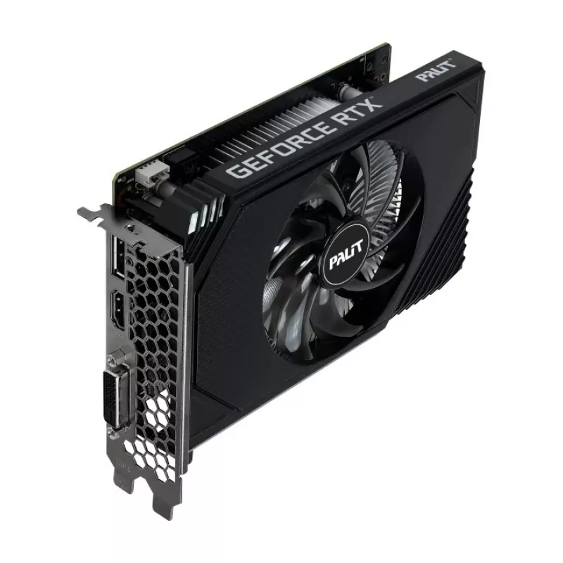 Grafikas karte PALIT GeForce RTX 3050 StormX OC — 6 GB GDDR6, 96-bit, PCIe 4.0, aktīvā dzesēšana