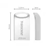 USB zibatmiņa 256GB Transcend JetFlash 710 USB3.1 Sudraba