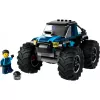 Konstrukciju rotaļlieta LEGO City 60402 Zilais monstru kravas auto ar lielām riepām, 148 detaļas, 1 minifigūra, vecumam 5+