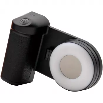 Pašbildes gaisma RealPower Selfie MagFree LED melna balta ABS PU