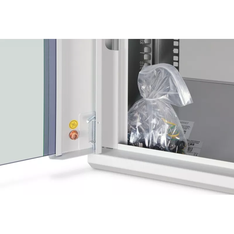 Pie sienas stiprināms 9U statīvais skapis DIGITUS Dynamic-N DN-37104, 600x450 mm, IP20, atslēgas slēdzene, nesamontēts