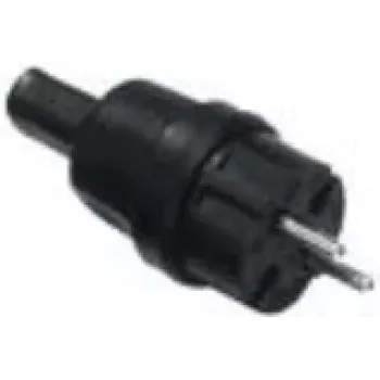 Elektrības kontaktdakša Bachmann 740.002 melna