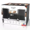 Mini Hi‑Fi stereo sistēma Adler AD 1917 — Bluetooth V5.3, CD/USB/MP3, 2×25W RMS, FM uztvērējs, 4 joslu EQ, AUX, melna