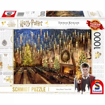 Thomas Kinkade Studios Wizarding World Harry Potter - Great Hall, puzle 1000 gabali
