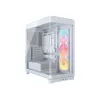 PC korpuss Corsair 4500X LX-R RGB rūdīta stikla Midi Tower balts