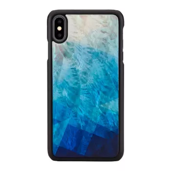 Telefona maciņš iKins iPhone XS Max — zila ezera un melna apdare